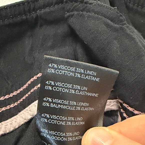 Anthropologie Black High-Waisted Pants 29/8 - Picture 6 of 6